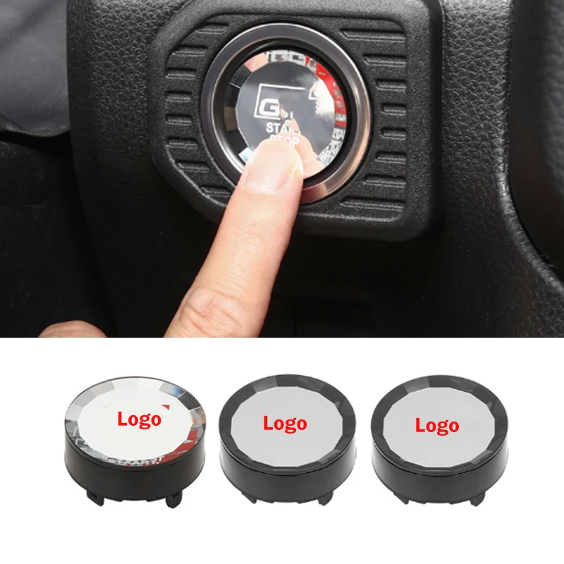 

For Toyota 2024 Prado LC250 Crystal Glass One Key Start Button Ignition Button Cover for GR logo Interior Decoration