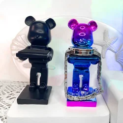 Aesthetic Bear Watch Display Rack Holder Creative Plating Bear Figure Watch Storage Shelf Support Decoration Table Accessories