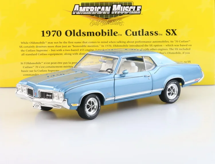 

Ertl 1:18 Oldsmobile Cutlass Sx 1970 Vintage Car Alloy Fully Open Simulation Limited Edition Alloy Metal Static Car Model Toy