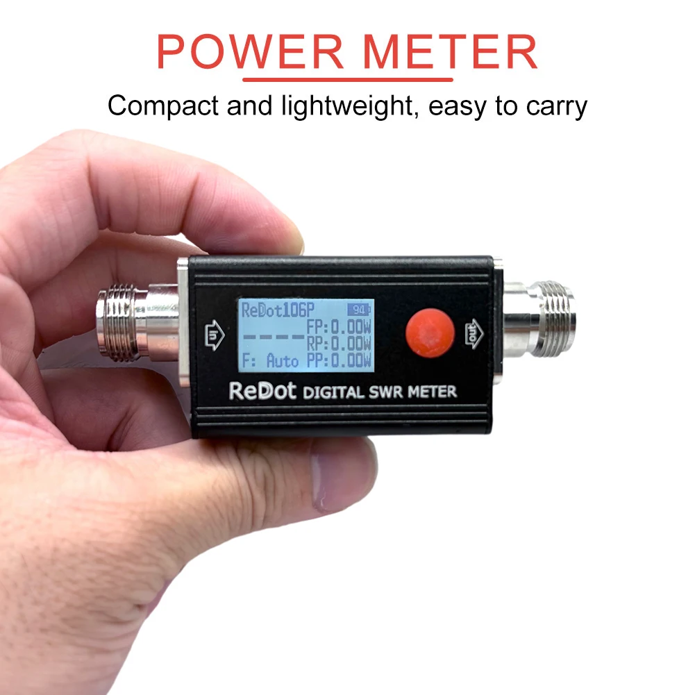 RD106P Digital SWR Meter FMB VHF UHF Power SWR Measuring Meter 80-999MHz Standing-wave Ratio 1.00-99.9 Support DMR Walkie Talkie