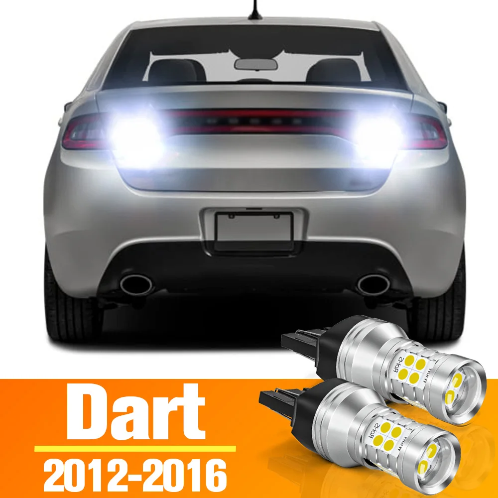 Luz LED de marcha atrás para Dodge Dart, accesorios, bombilla 2012, 2013, 2014, 2015, 2016, lámpara de respaldo, 2 uds.