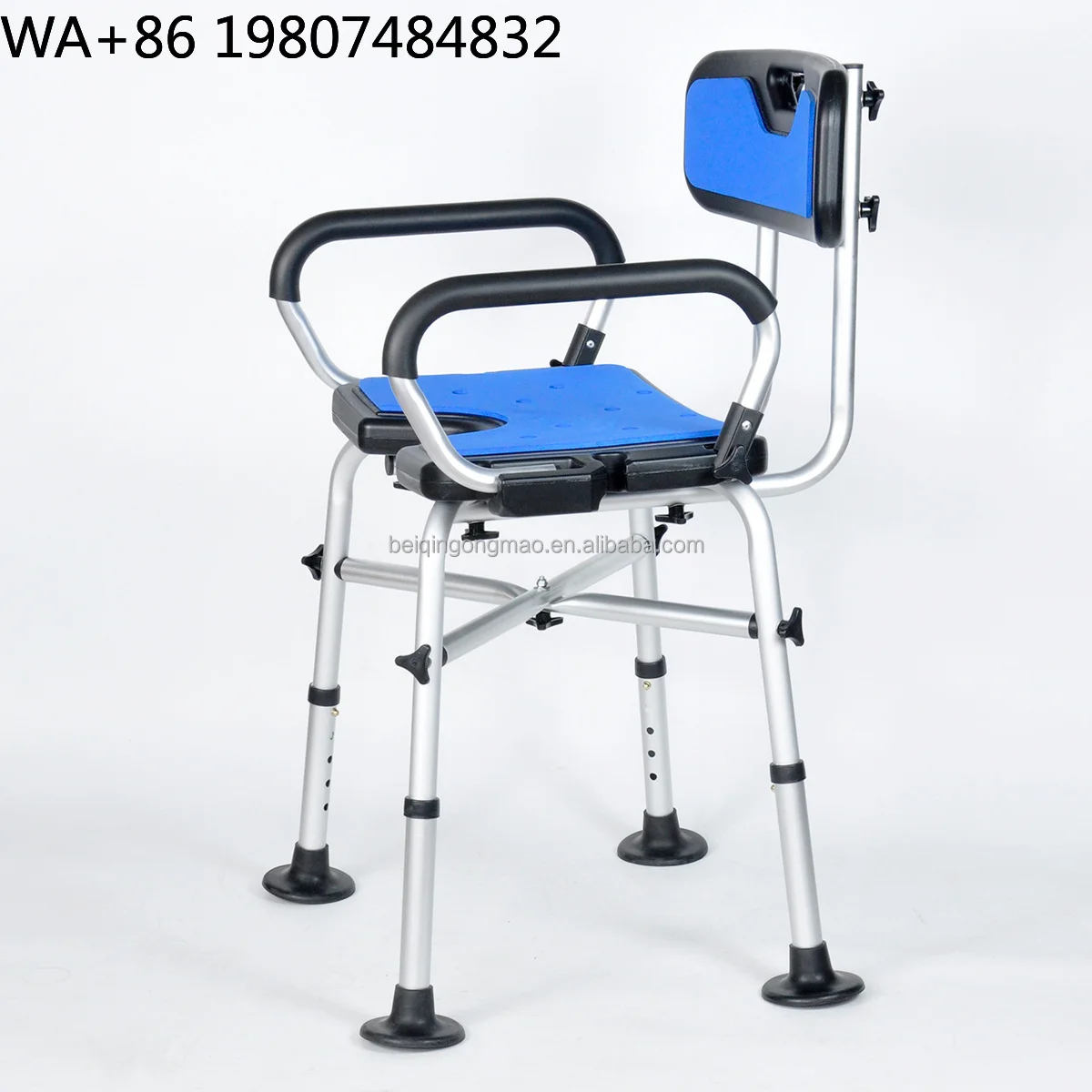 Adjustable Foldable Bathroom Shower Bench Anti Slip Stable Frame Safety Bath Seat For Adult Elderly Disabled Daily