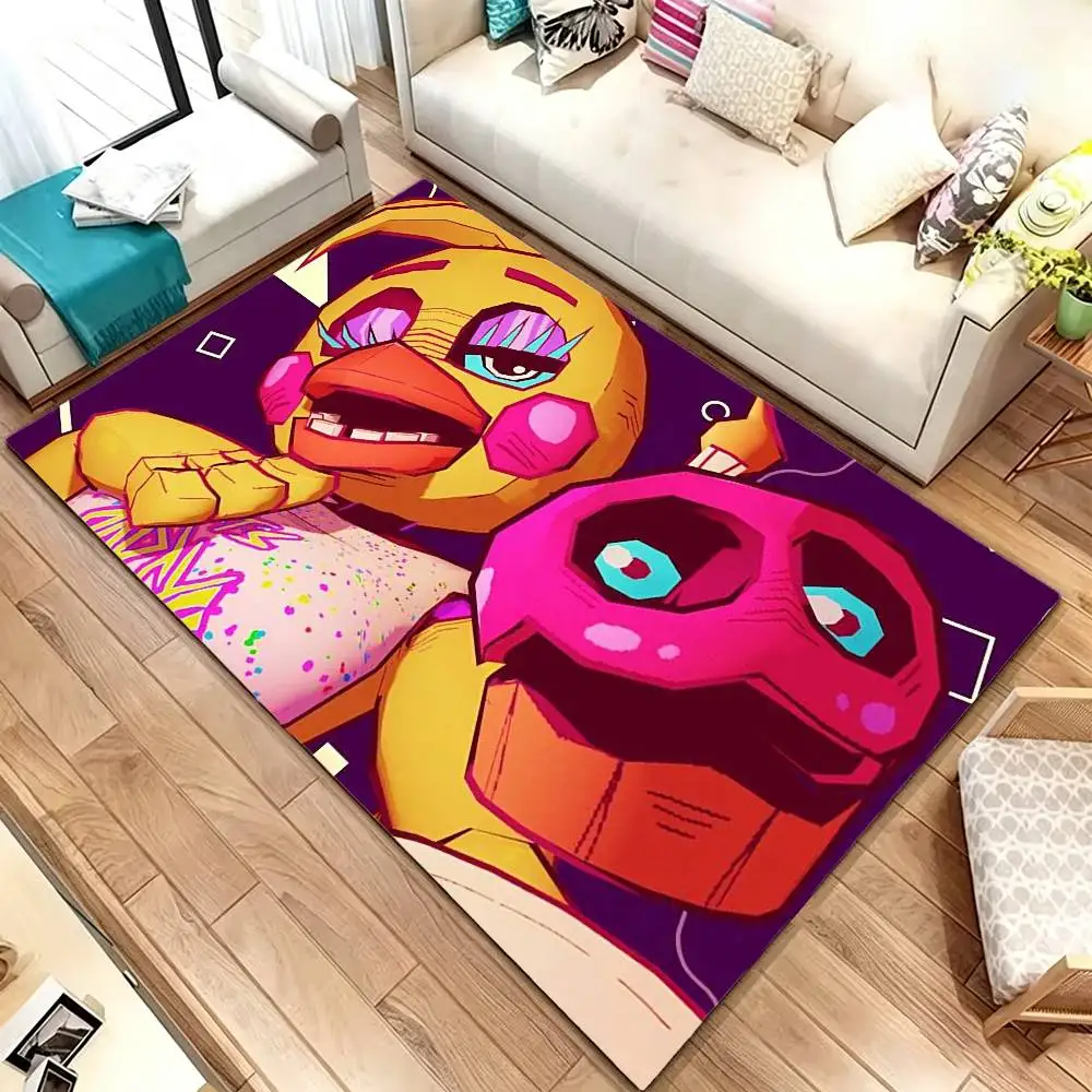 Five N-Nights At-Freddys Floor Mat Bathroom Absorbent Mat Rugs Simple Door Dirt-resistant Mat Home Kitchen Mat