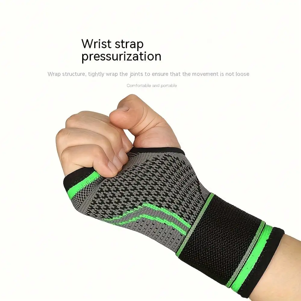 

1pc Adjustable Wrist Support Gloves, High Elasticity & Durable, Suitable For Various Scenarios Like Fitness, Typing, Reading, Handicrafts