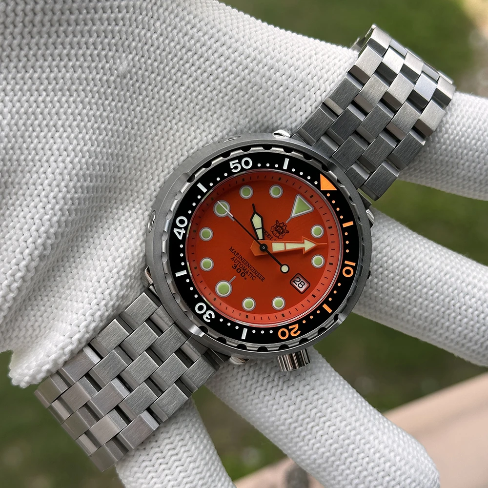 2025 Tuna Can Classic Watch For Men STEELDIVE SD1975C Super Luminous Ceramic Bezel 300M Waterproof NH35 Movement Dive Wristwatch image 3