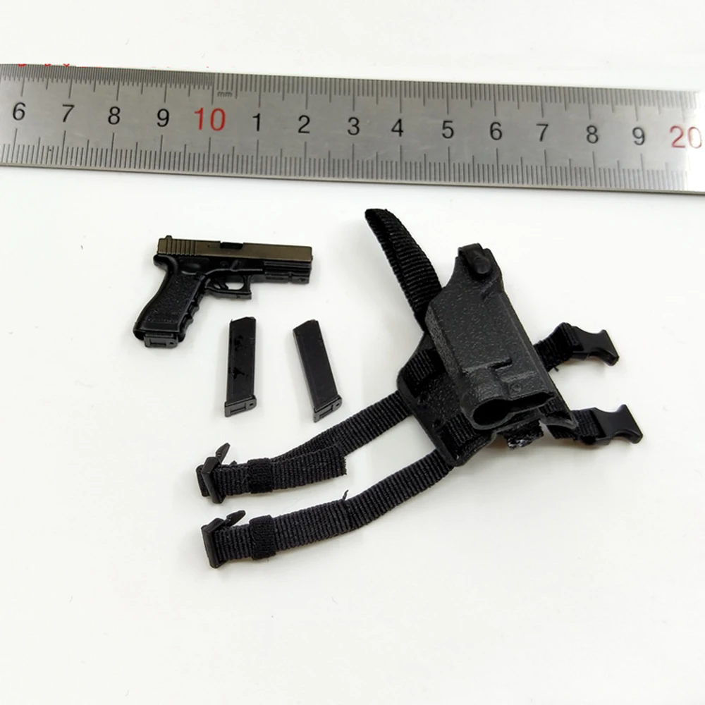 

1/6th VERYCOOL VCF-2058 Female Soldier Doll The Secondary G17 Weapons Black Holster PVC Material Not Real For 12" Figure Doll