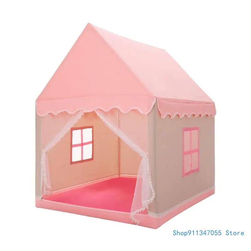 Tente Portable pliante pour enfants, maison jeu pour bébés, grandes filles, rose bleu, livraison directe