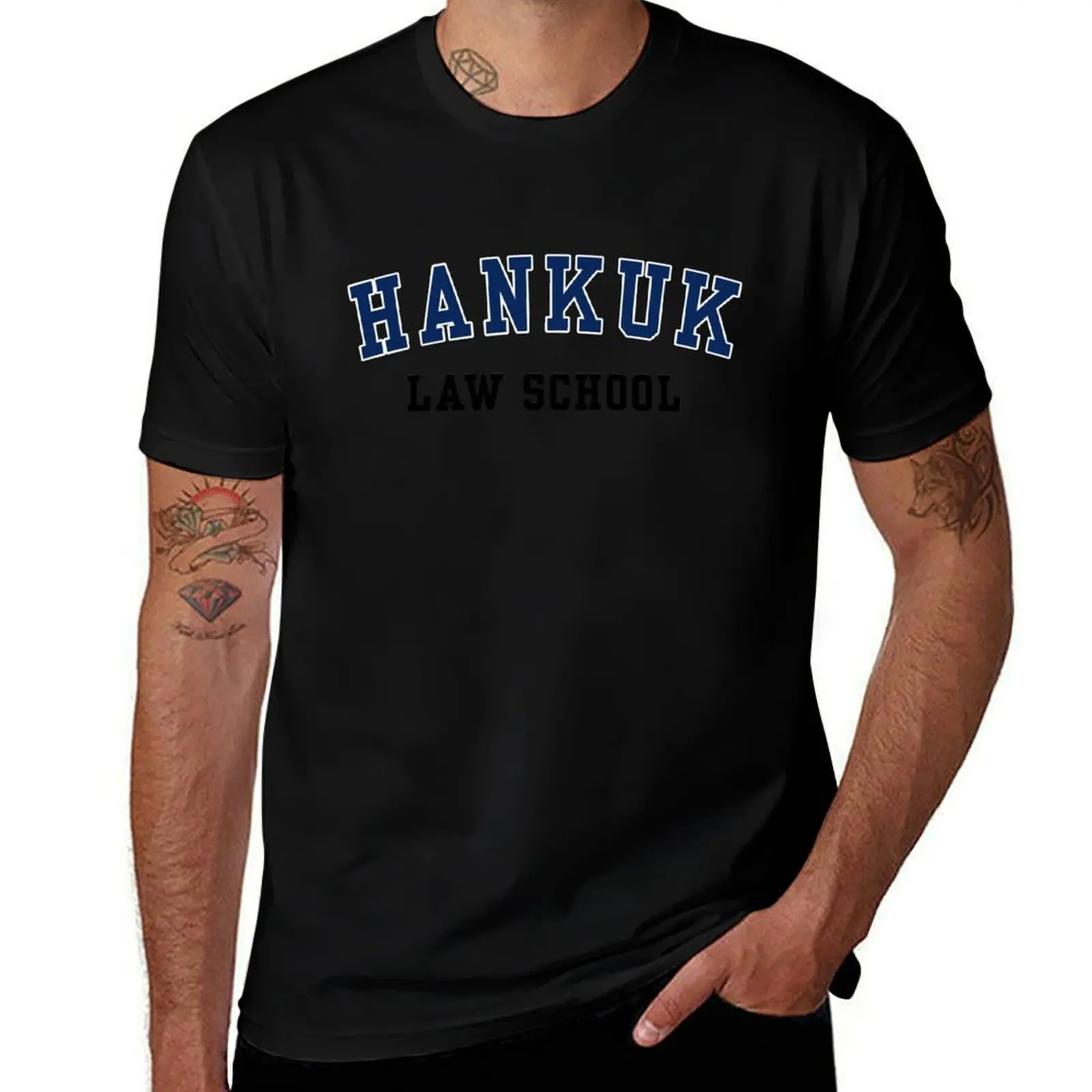 

Law School  Hankuk Korean KDrama T-Shirt anime t shirts oversize men t shirt cotton 100% T-Shirt