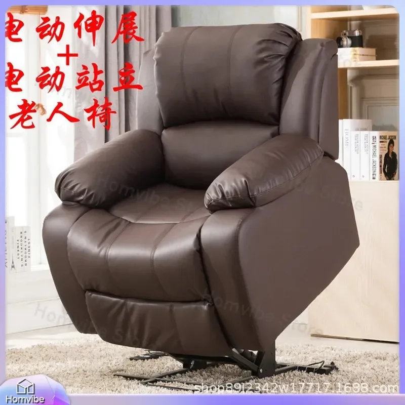 Massage Chair Full Body Recliner Zero Gravity Space Capsule Sofa Leather Home Furniture Automatic Lifting Seat for