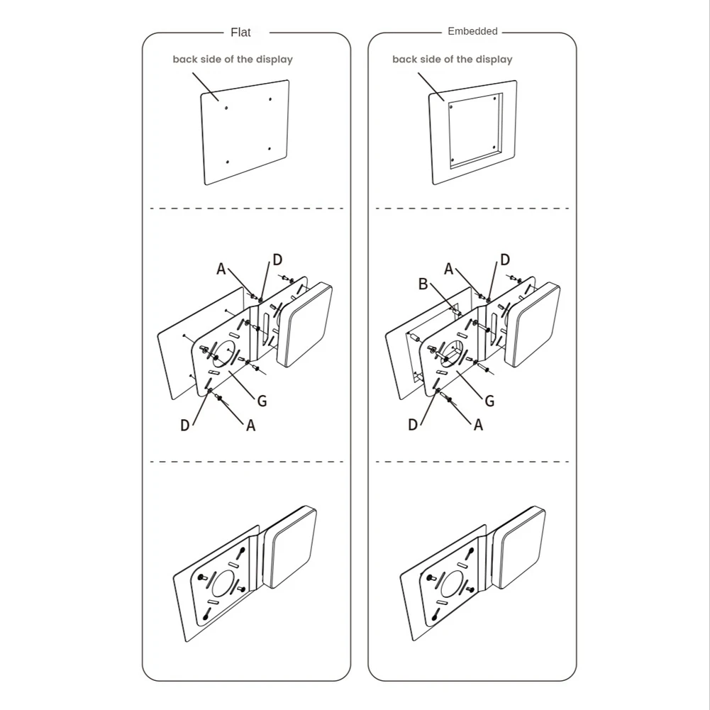 

ABT-3X VESA Mount For Mini PC Mini-Host Hanging Bracket VESA Holder PC Monitor Two Screen Mounted Tablet Pad Mounting Rack