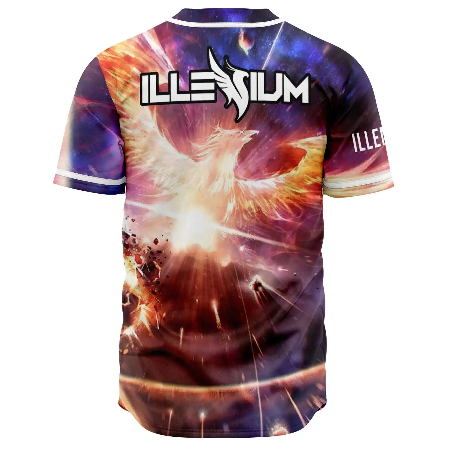 ILLENIUM Baseball Jersey Men/Women Casual Thin button Baseball uniform For EDM Fans