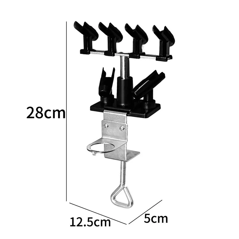 Nasedal Airbrush-Halter Schwerkraftständer-Set für Airbrush-Farbspritzpistolen mit 6 Klemmhalterungen für Tisch- und Werkbankstation – Detail 6