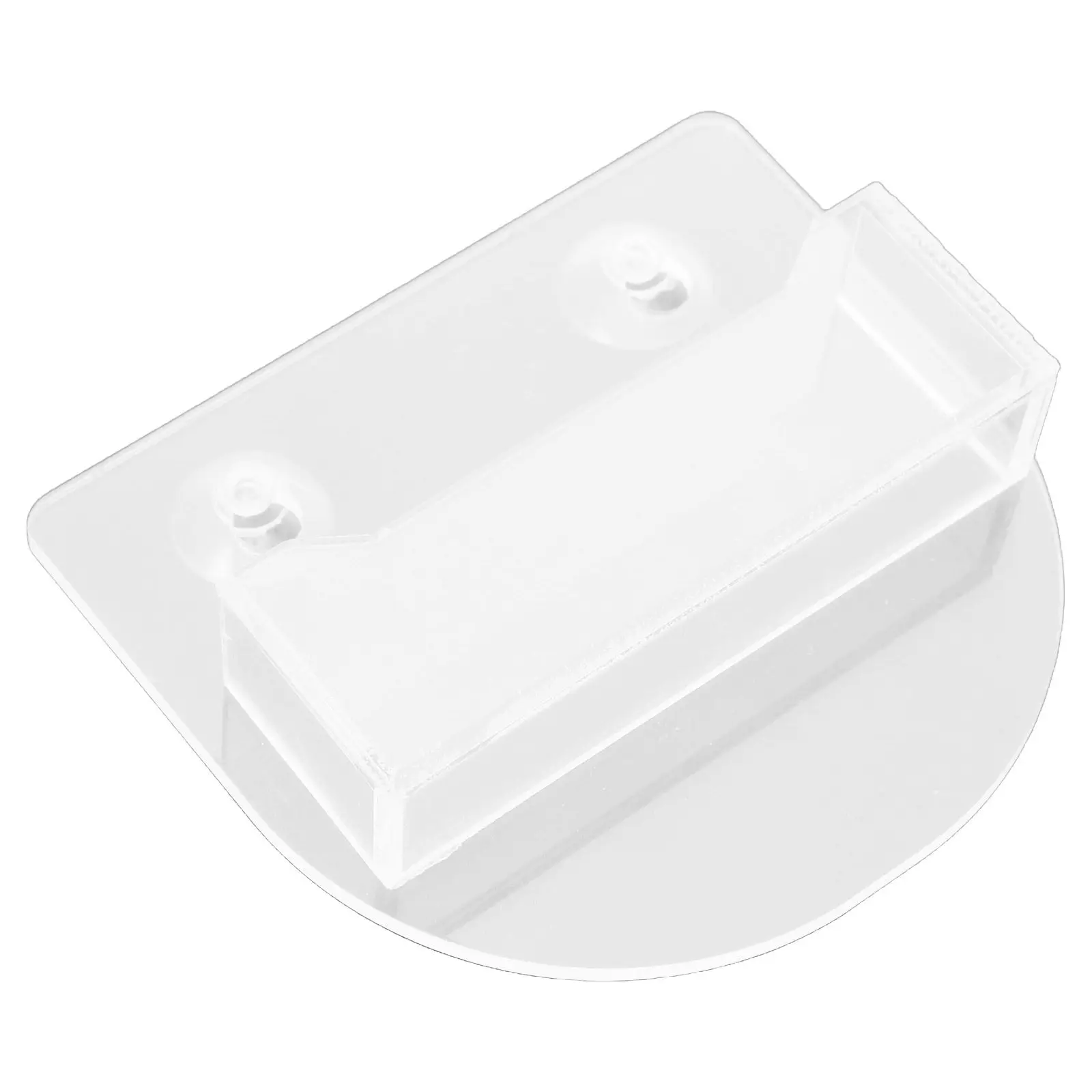 Acrylic Business Card Holder Wall Mounted Suction Cup Office Organizer Clear Literature Holder Card Display Stand Wall Hanging
