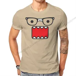 Domo Glasses Face Tshirt Graphic Men Tops Vintage Summer Cotton Streetwear T Shirt