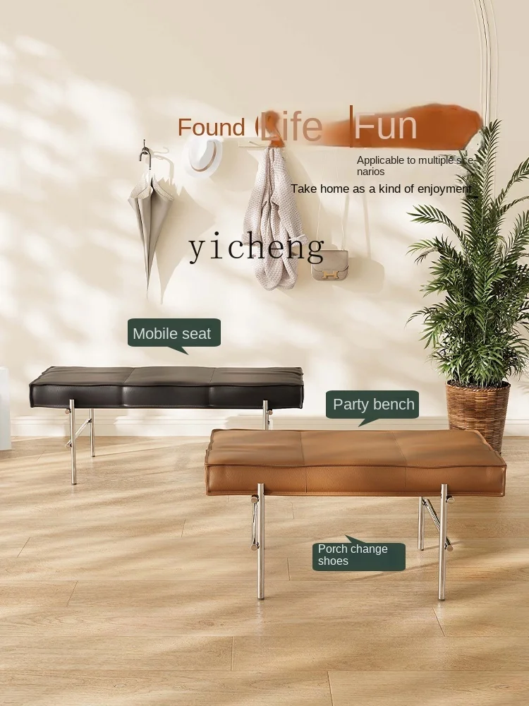 

TQH Light Luxury High-Grade Home Shoe Changing Stool Internet Celebrity Designer Shoe Changing Stool Simple