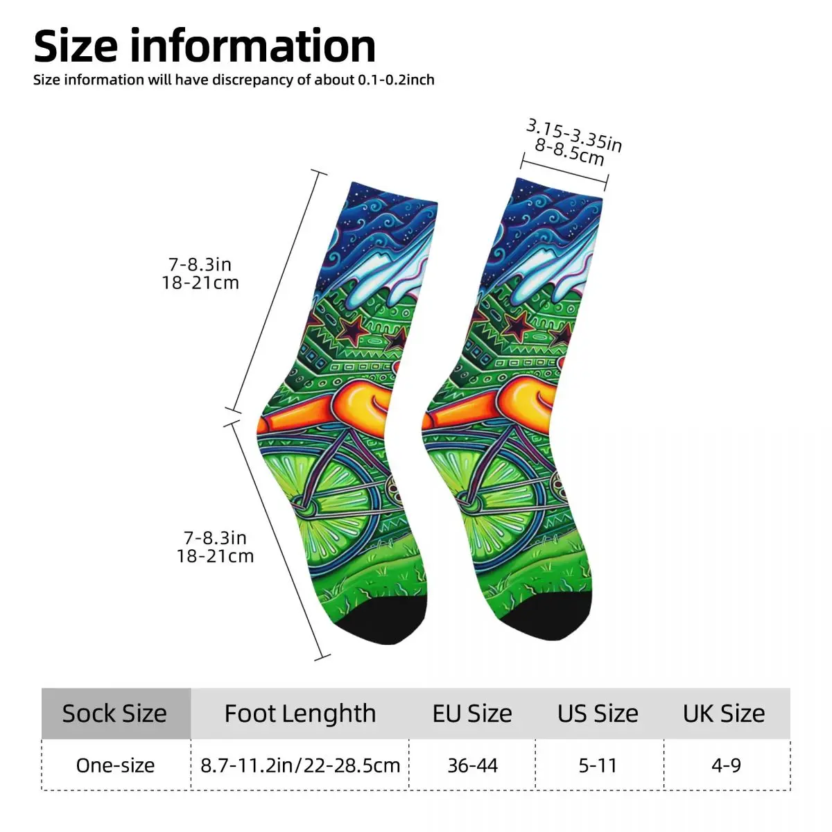 Albert Hoffman Bicycle Day 1943 Socks Funny Stockings Spring Anti Skid Men Socks High Quality Design Skateboard Socks