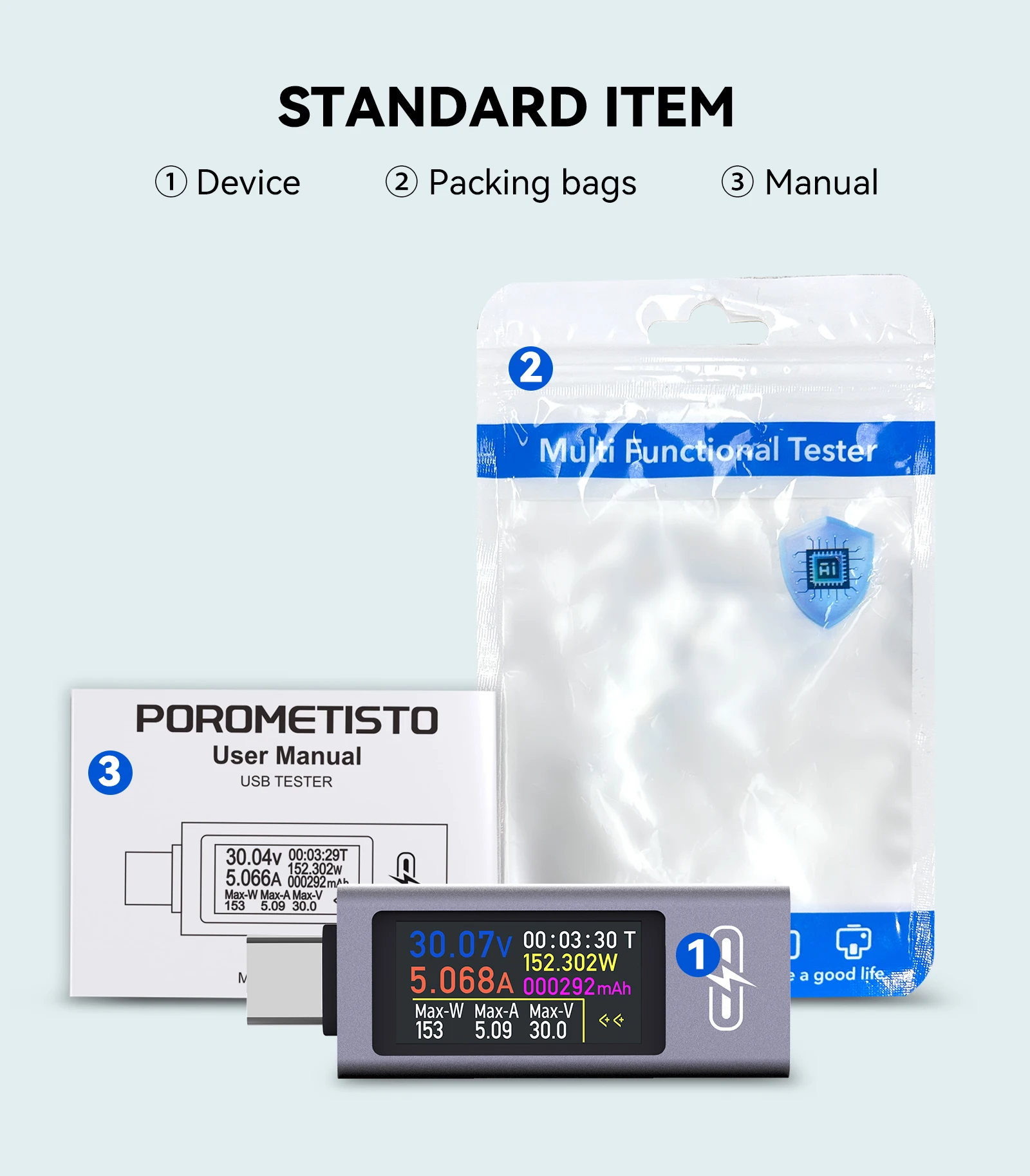 UT02C USB Farbdisplay Typ-C Tester Spannungsmesser DC4-30V 12A Schnellladungs-Trigger CPU-Monitor Spannungs-Strom-Leistungsmesser – Detail 15
