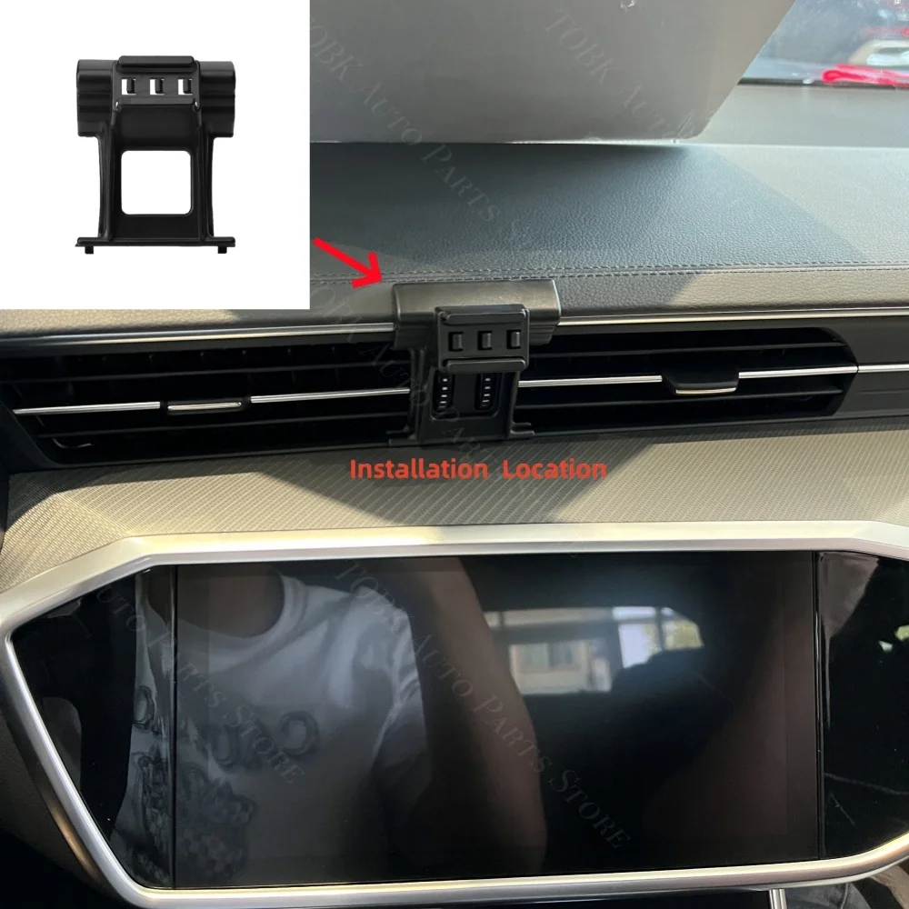 Magnetic Car Phone Holder for Audi A6 C8 2019-2024 2020 2021 2023 Wireless Charging Special Fixed Bracket Base MagSafe Mount