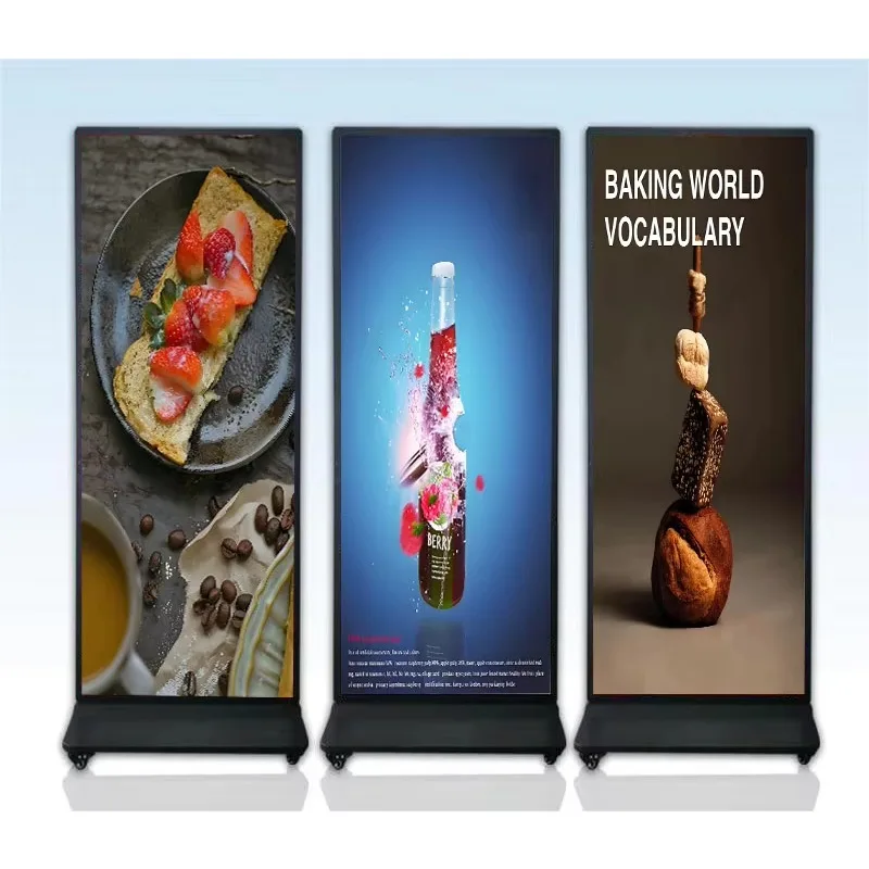 

Полноэкранный съемный напольный ЖК-дисплей для рекламы Внутренний рекламный плеер Экран дисплея HD Информационный киоск