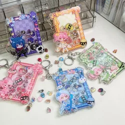 Shugo Chara Anime Keychain Hinamori Amu Tsukiyomi Ikuto Acrylic Key Chain Woman Kawaii Bag Pendent Decor Accessories Collection