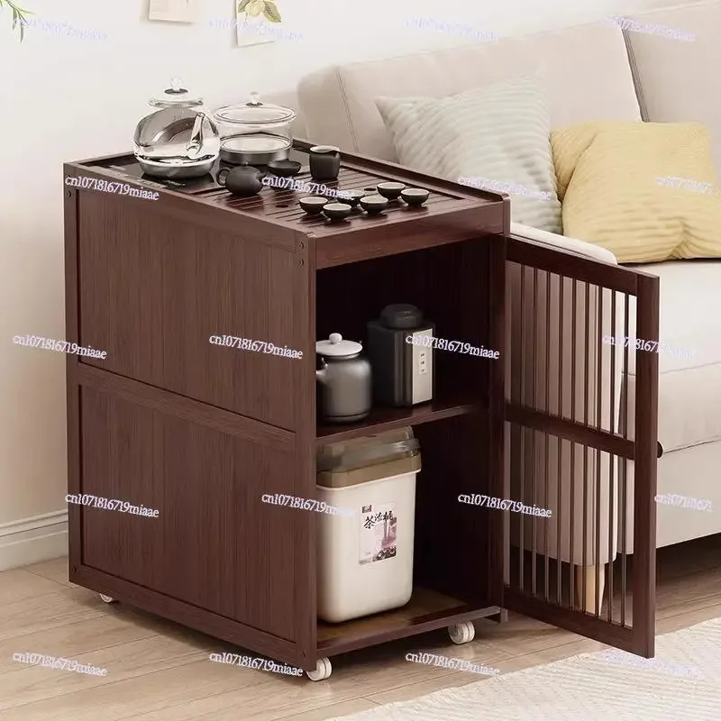 

NEW Removable Tea Cabinet Household Kettle Integrated Small Coffee Table