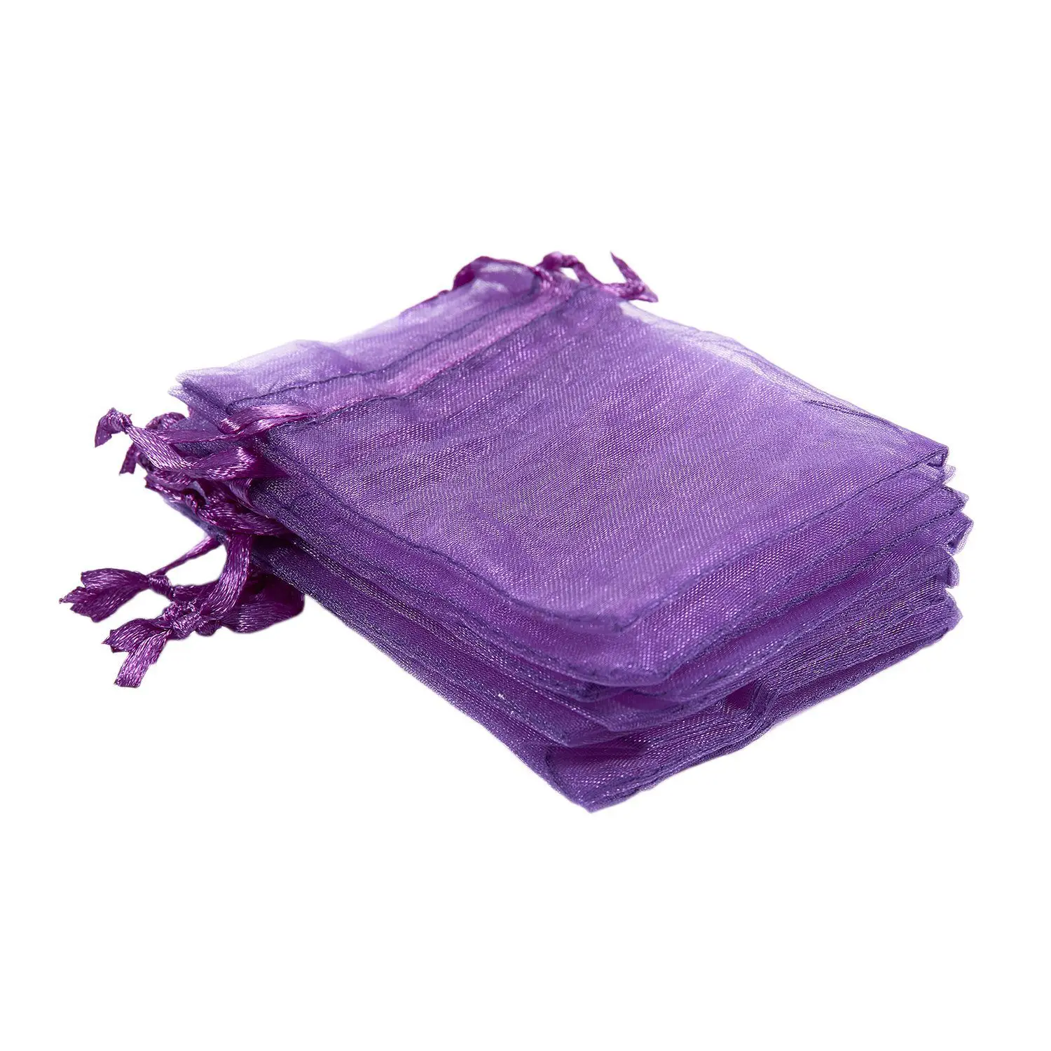 FZFZ 10 Pak Tas Kado dan Suvenir Organza Gelap Cantik 7Cm x 9Cm