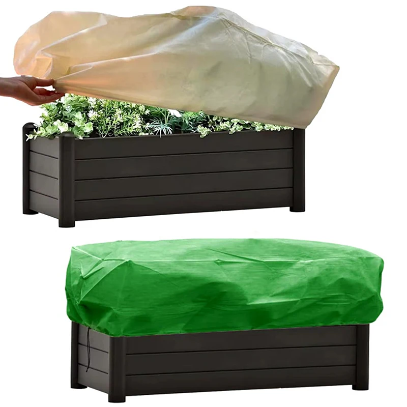 Capa protetora para plantas, caixa de plantador, protege plantas, anti-gelo, caixa de flores, pátio, quintal, varanda, peitoril da janela, vaso de flores