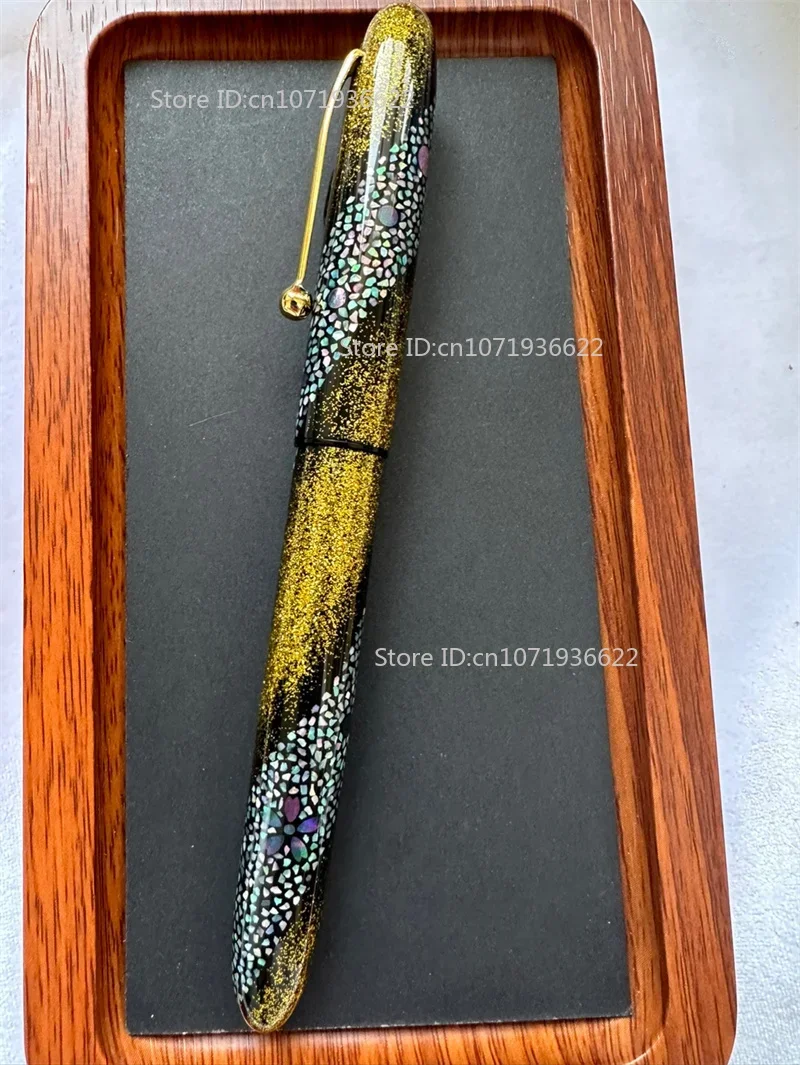 رائع ورنيش رادين أم اللؤلؤ ماكي-e قلم حبر برميل للبلاتين 3776 الطيار 912 // 74/742/743 بحار 21K/14K