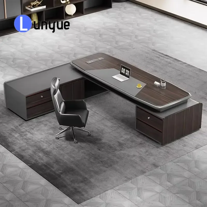 Executive Office Desk Luxury Boss Table Manager Workstation for CEO Office Furniture Modern Large Computer Desk