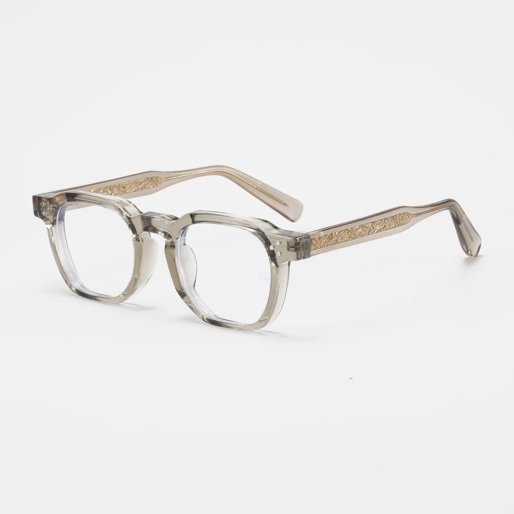 Thick Square Myopia Anti Blue Light Glasses Men‘s Retro TR Trendy Optical Prescription Customize Eyeglasses Frame Diopter 0-600