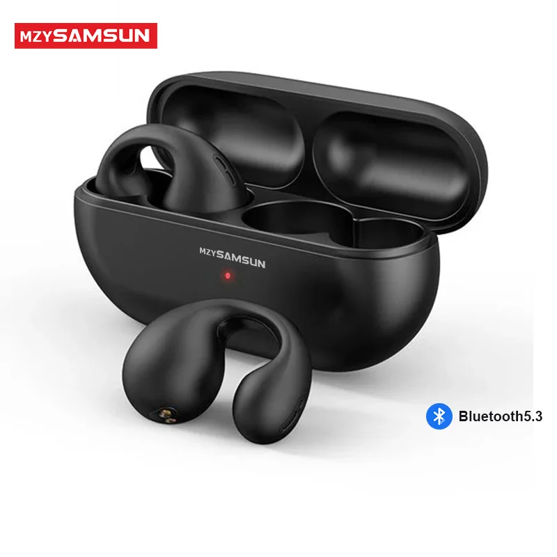 

Bluetooth 5.3 Earphones TW01 True Wireless Headphones Bone Conduction Earclip TWS Headset HiFi Sound Sport Earbuds With Mic