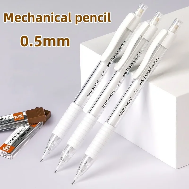 Simple 0.5mm Mechanical Pencil Professional Set White HB/2B Refill for Drawing Sketching Student School Supplies Cute Stationery