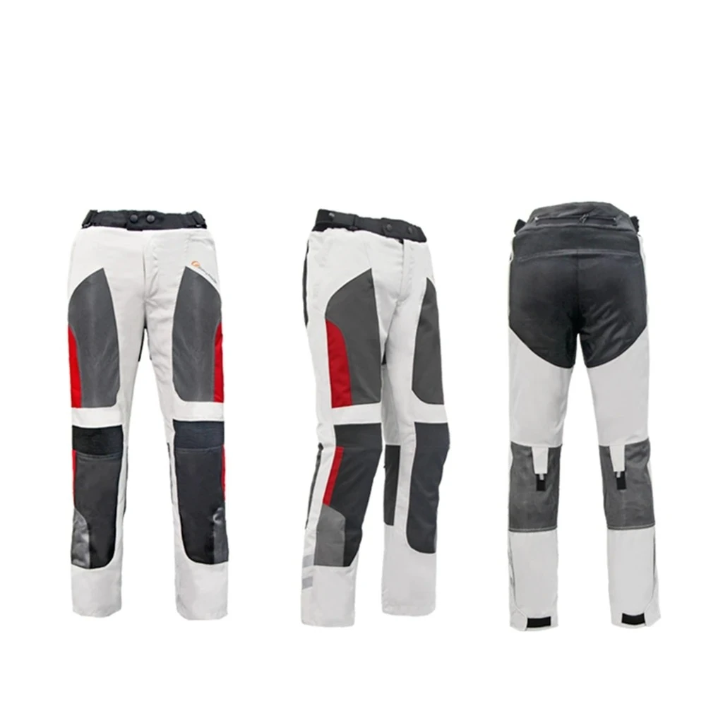 

Motorcycle Pants Summer Breathable Winter Warm Motorbike Riding Protective Waterproof Trousers with free Liner and Kneepads HP12
