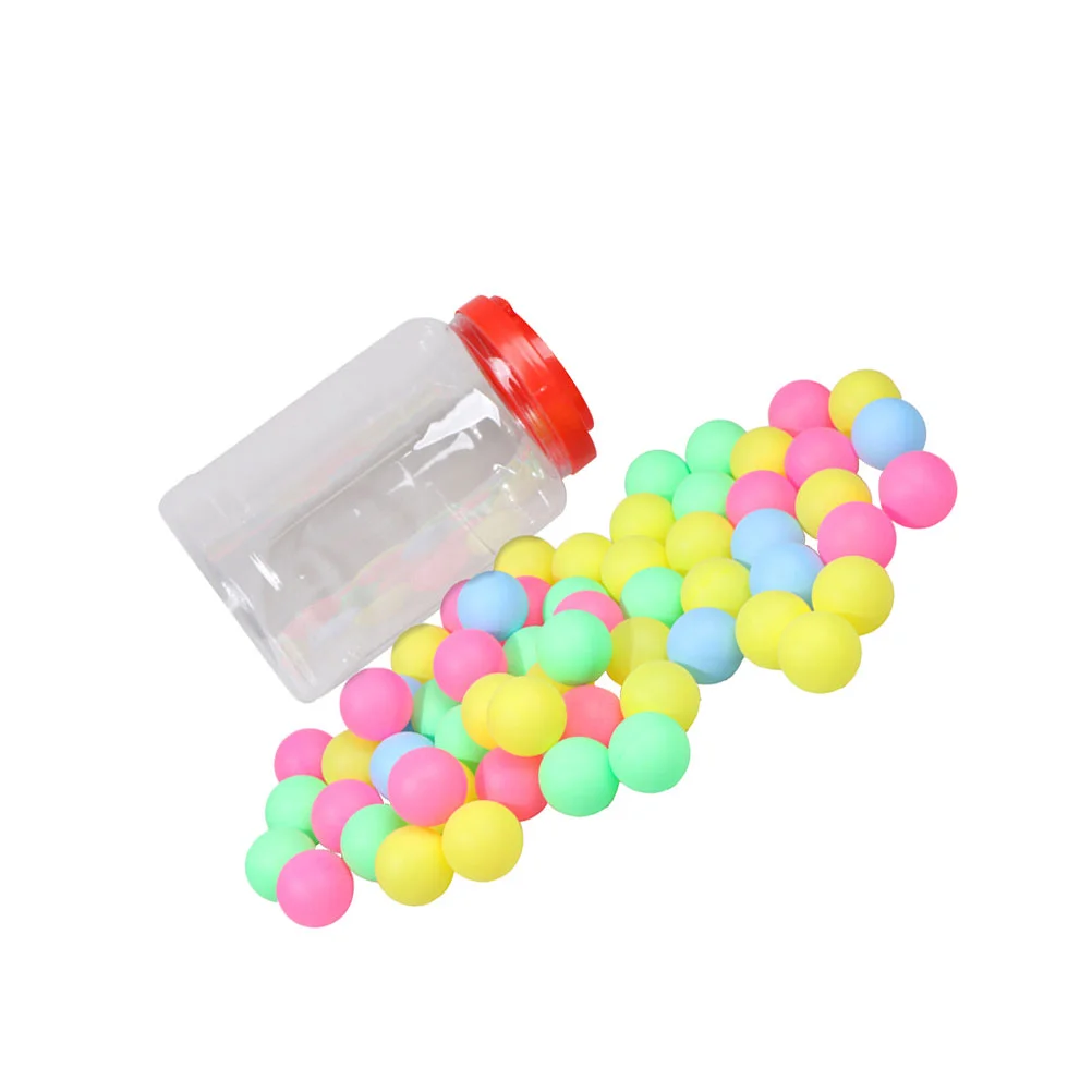 

100pcs 40mm Seamless Game Balls Pong Balls Entertainment Plastic Balls Lottery Balls (Mixed Color) Table Tennis Balls