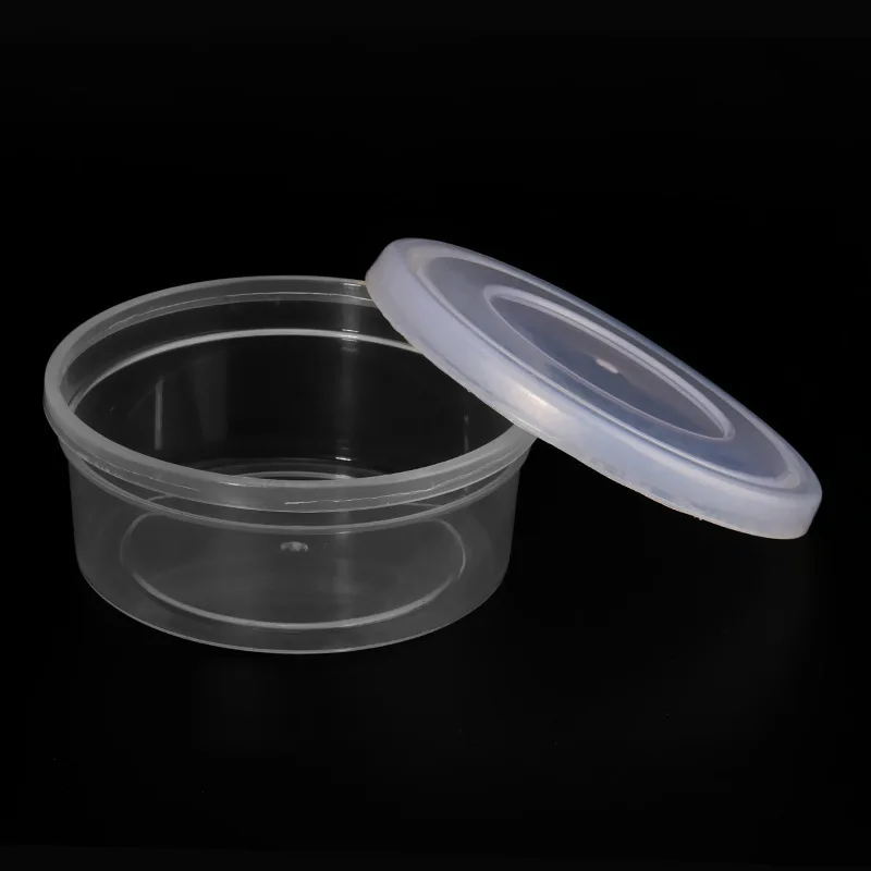 

20Pcs Mini Transparent Box Round PP Material Sealed Design for Clay Crafting Portable Desktop Organization Mini Plastic Storage