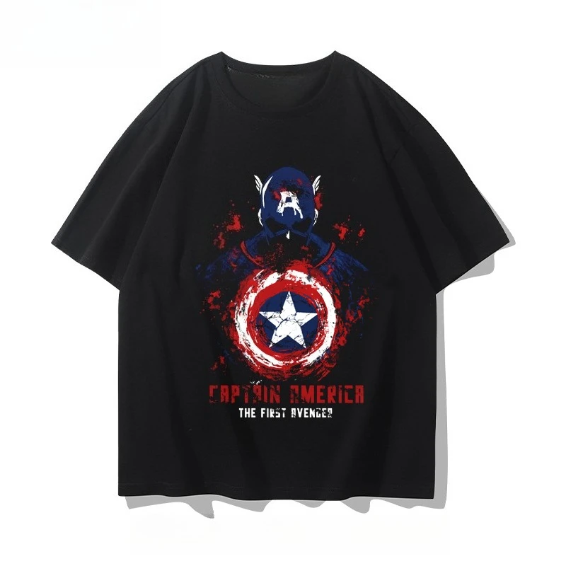 

10th Anniversary T-Shirt: Avengers: Endgame Captain America Classic Short-Sleeve Casual Tee for Men and Women – Popular Summer