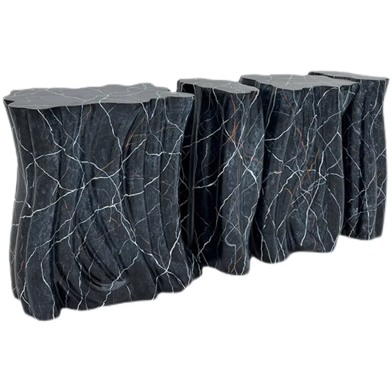 ^Modern Italian Light Luxury Creative Design Living Room Net Red Fiberglass Monochrome Porch Table