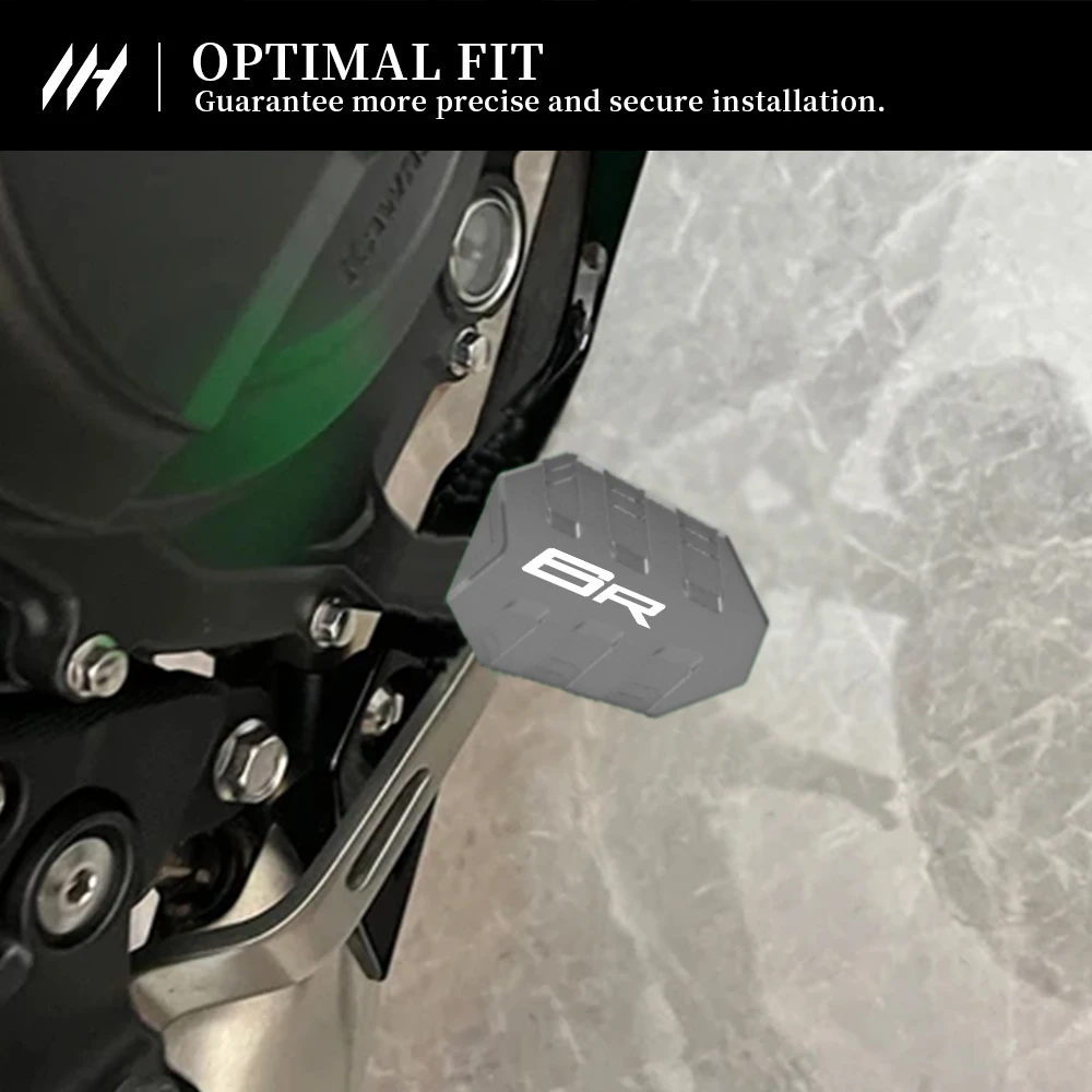 Motorcycle Brake Pedal Extension Brake Lever Pad Enhancer Plate For Ninja ZX‑6R 636 1995‑2025 Anti Slip Adjustable Accessories