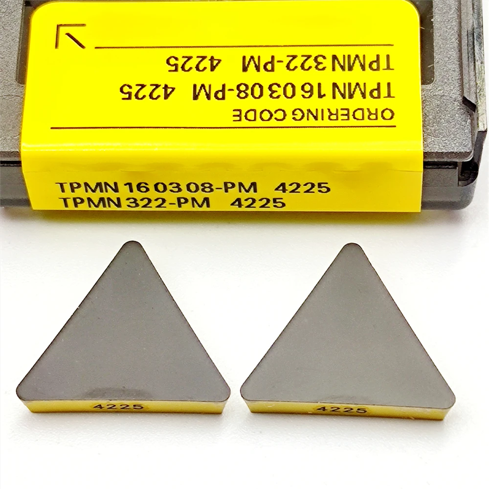 Imagem -03 - Inserções de Inserção de Carboneto para Fresamento Cortador Interno Lâmina Cnc Torno Ferramenta Alumínio Tpmn160308 Tpmn220408 Pm4225 Tpmn 160308 220408