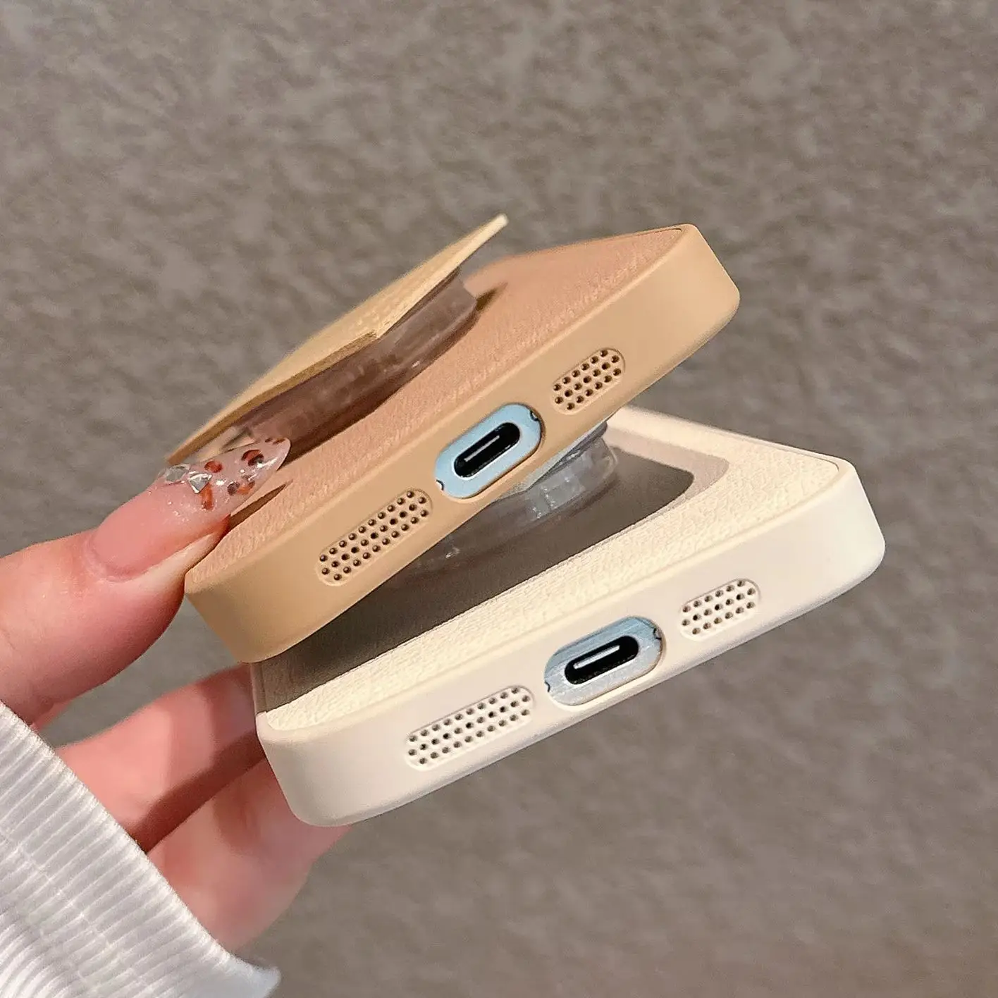 حافظة جلدية لهاتف آيفون 16 15 14 13 12 Mini 11 Pro X XS XR Max 8 7 Plus SE غطاء مضاد للصدمات