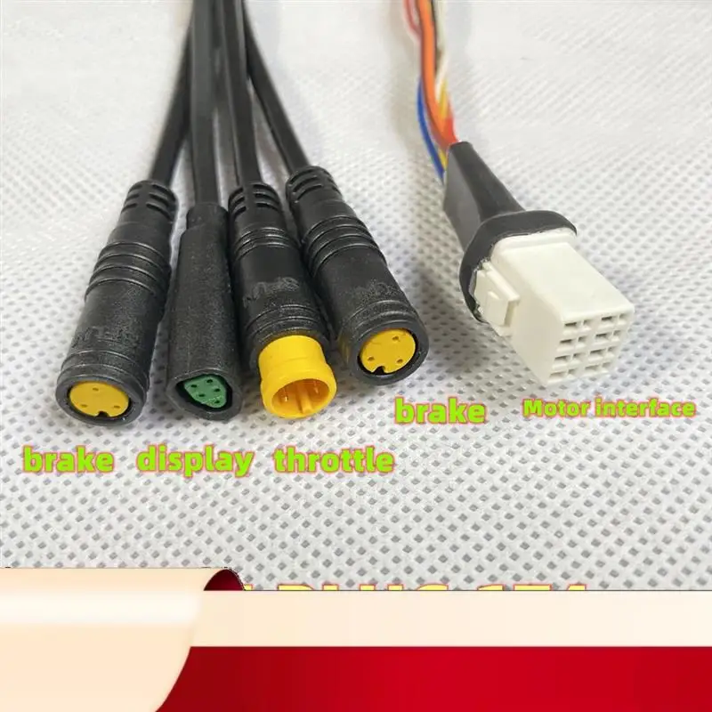 

For Bafang M400 G330 G510 M620 Torque Motor 1T4 Assembly Cable Brake Display Throttle Connector-N32R