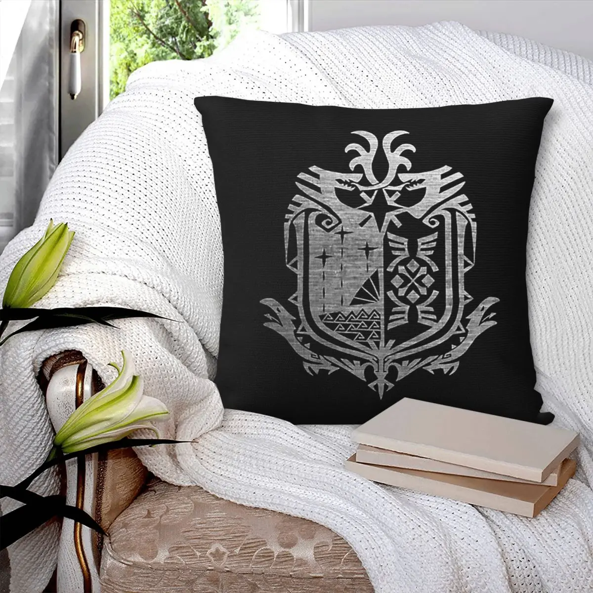 Monster Hunter World Square Pillowcase Pillow Cover Polyester Cushion Decor Comfort Throw Pillow for Home Sofa