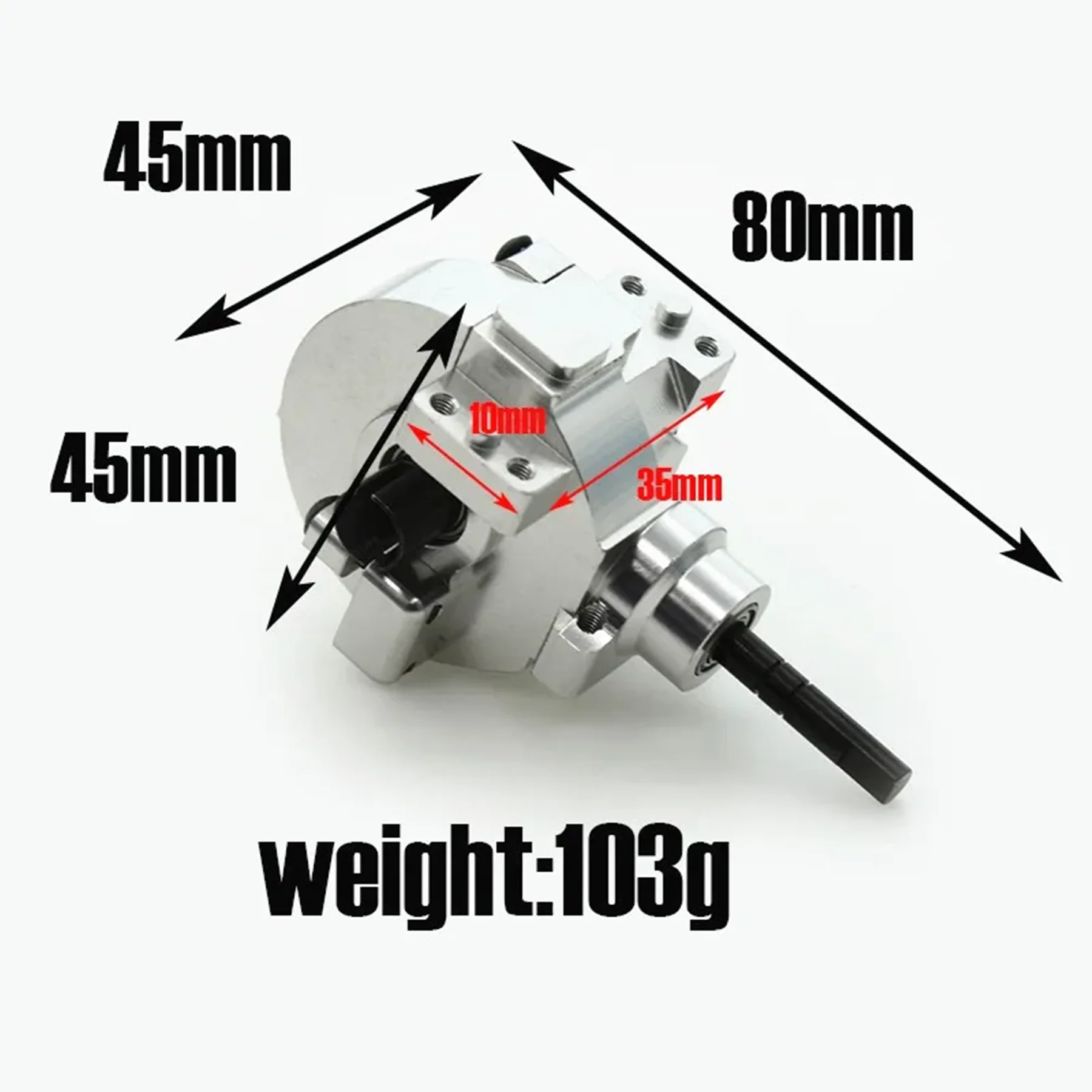 Aluminum Front Drive Diff Metal Rear Gear Box Set Set for HSP EPX 94101 94103 94111 94123 1/10 RC Car Buggy Truck Upgraded Parts