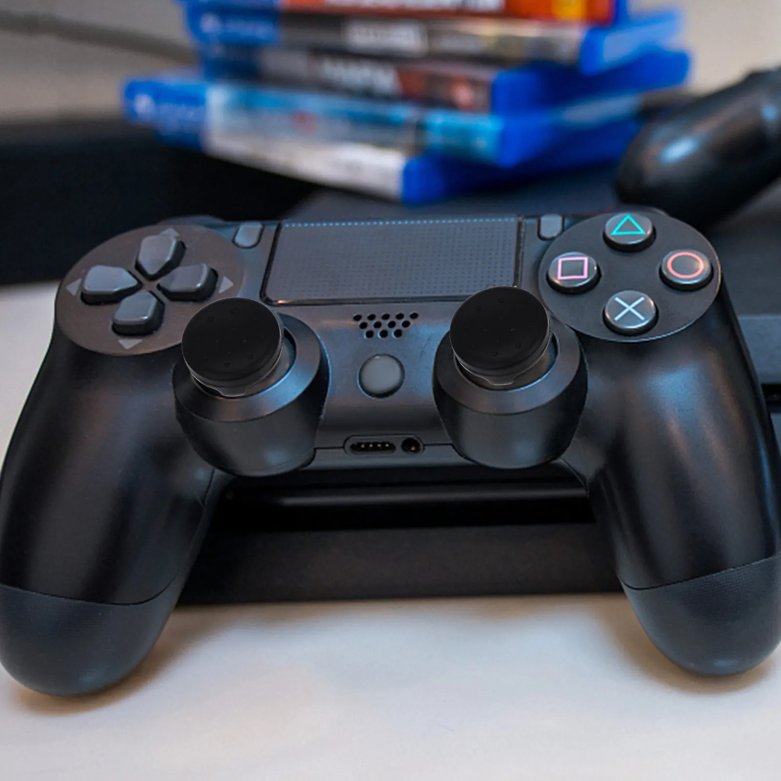 

2Pcs Joystick Protective Caps Ergonomic Thumb Grip Cover for Analog Stick Improved Control No-Slip Gaming Accessory