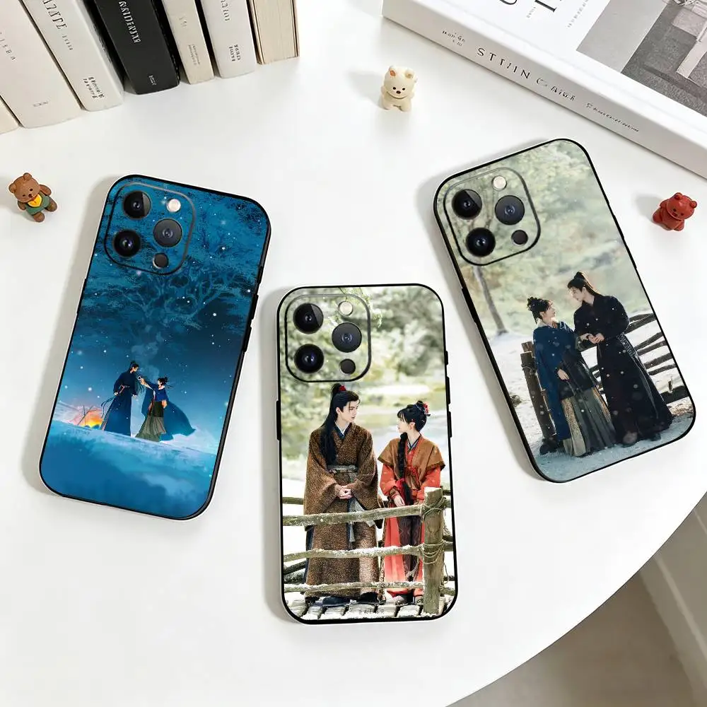 

Series Pursuit of Jade Phone Case For iPhone 17,16,15,14,13,12,11 Plus,Pro Max,XS,Soft Silicone Black Cover