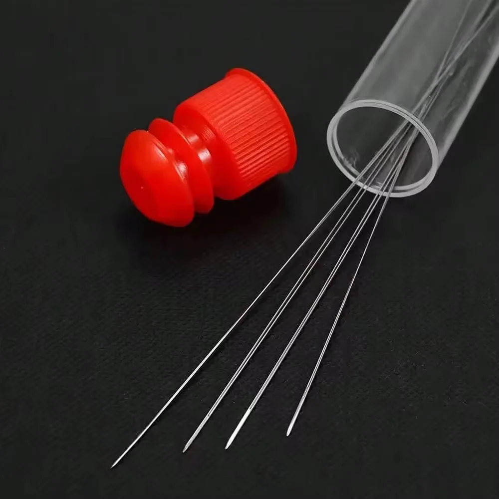 10/100pcs Beaded Needles with Tube, for Handmade Jewelry Sewing Tool Daily Use Needles - Beading Supplies & Jewelry Making