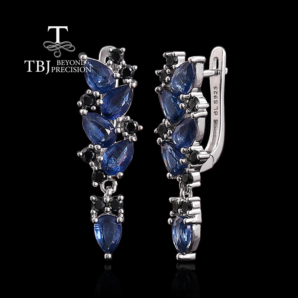2026, Romantic Natural kyanite earrings pear real Gemstone 925 sterling silver luxury fine jewelry for women's anniversary gifts