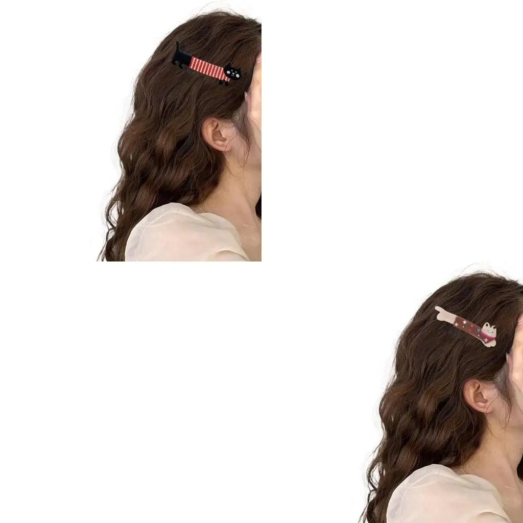652F Cartoon Hairpin Hair Clip for Girl Lady Hairpin Hair Clip Headwear Hair Clip Face Wash