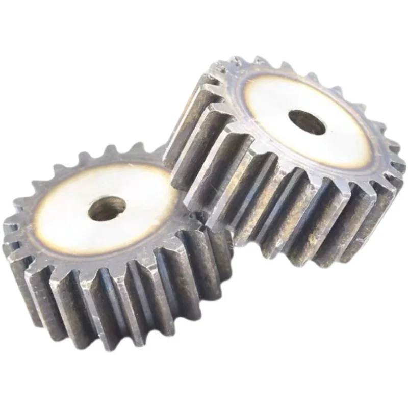 Precision Mechanical Motor Transmission Spur Gear 45 Steel 4 Module Straight Tooth 60-100 Cylindrical Gear Made Stainless Steel