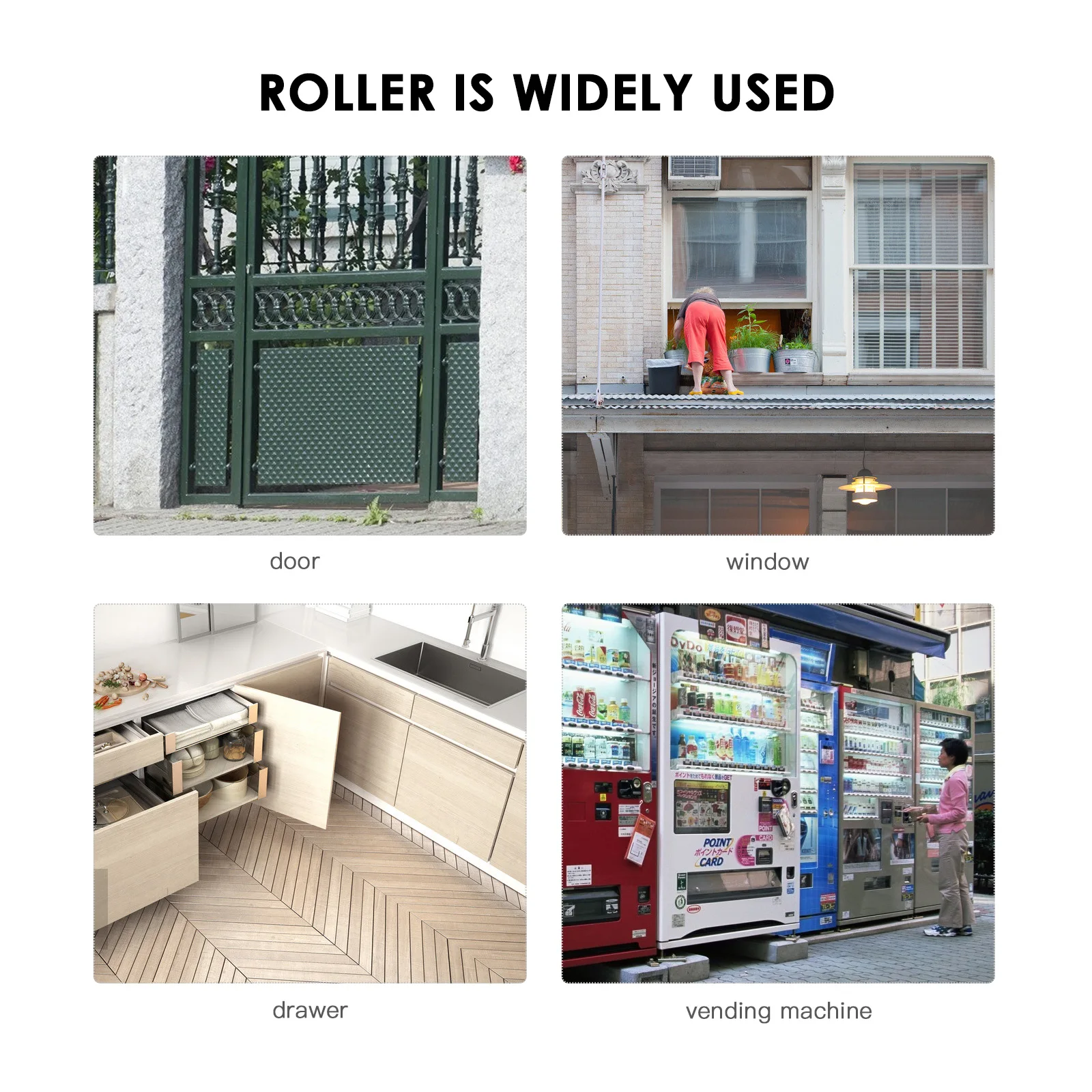 

10pcs Plastic Pulley Bearings Small Size Rust-Proof Wear-Resistant Easy Install Roller Wheels For Drawer Windows Furniture